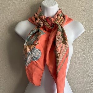 Hermes paris Au fil del a sole silk scarf